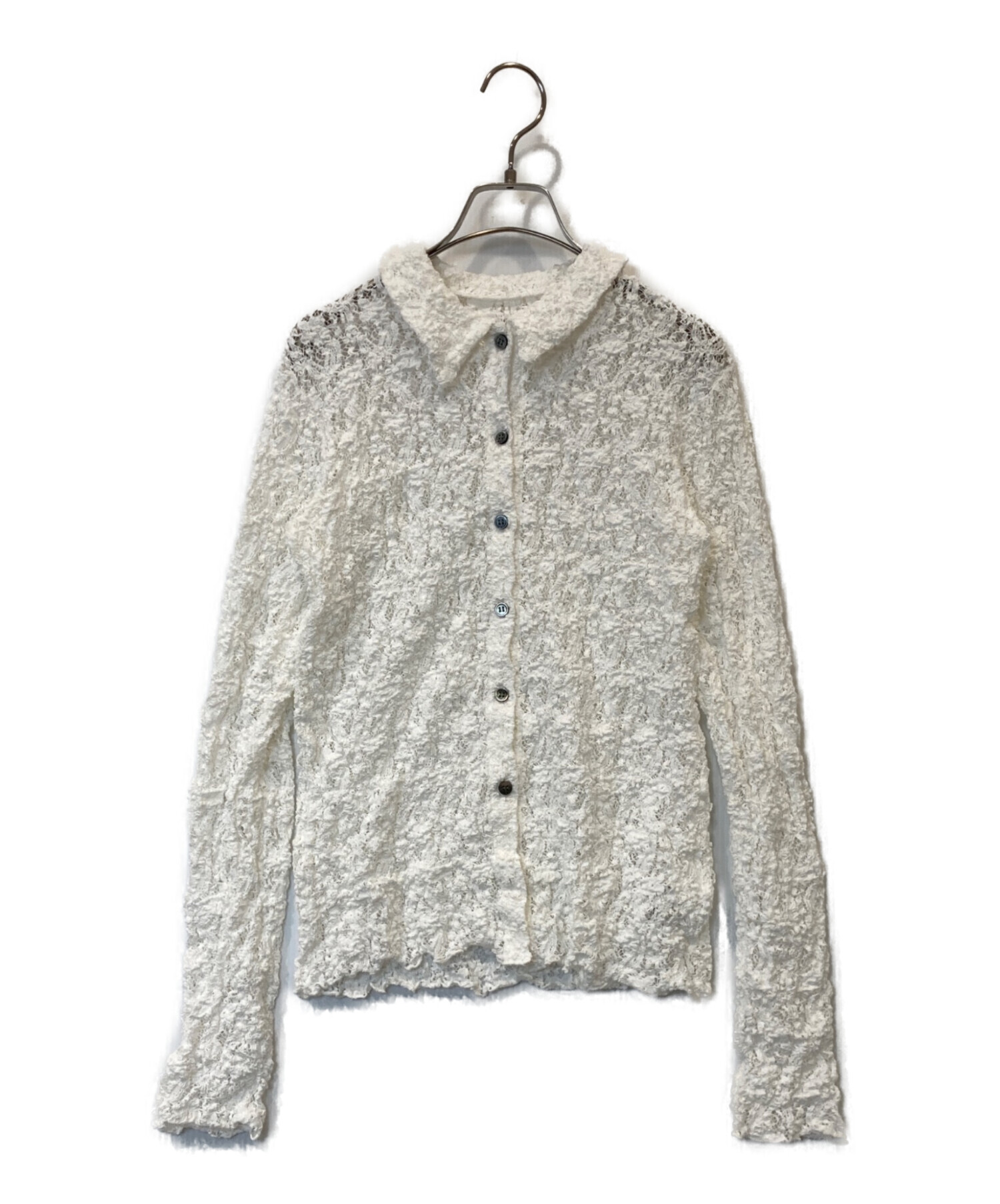 中古・古着通販】IENA (イエナ) Flowerストレッチレース ポロシャツ