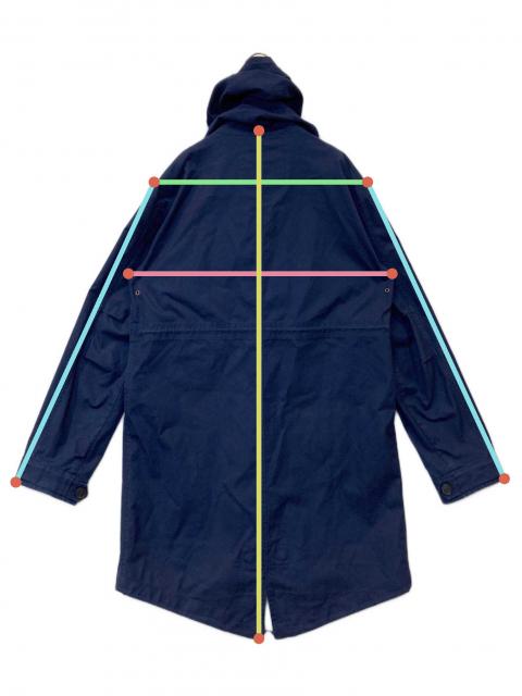 中古・古着通販】LACOSTE (ラコステ) モッズコート BH2873 ネイビー