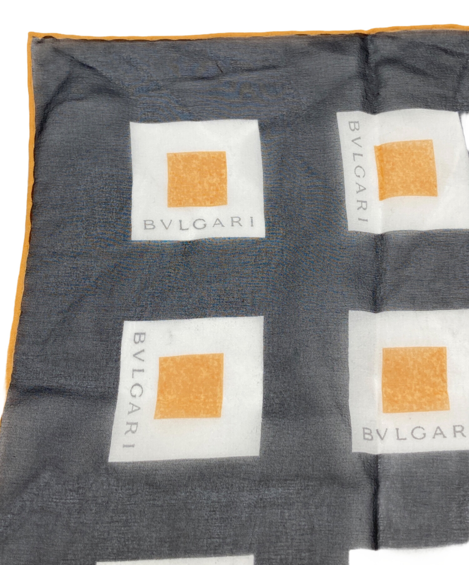 ブルガリ　シルクスカーフ　ロゴ　未使用 中古・古着通販】BVLGARI (ブルガリ) 総柄シルクスカーフ 07400409 未