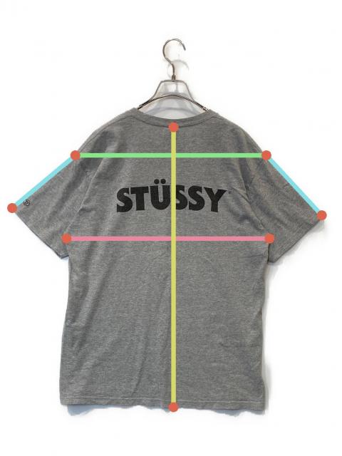 中古・古着通販】stussy (ステューシー) プリントTシャツ グレー