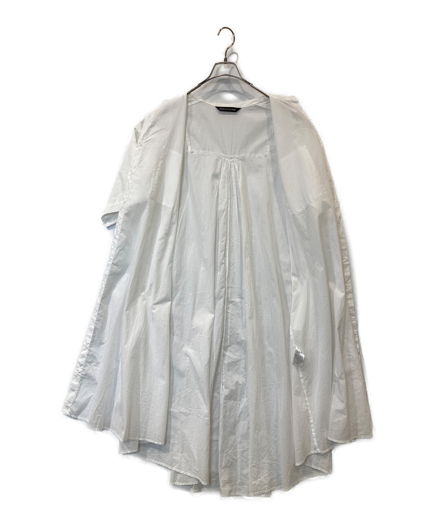 中古・古着通販】mizuiro-ind (ミズイロインド) シャツワンピース