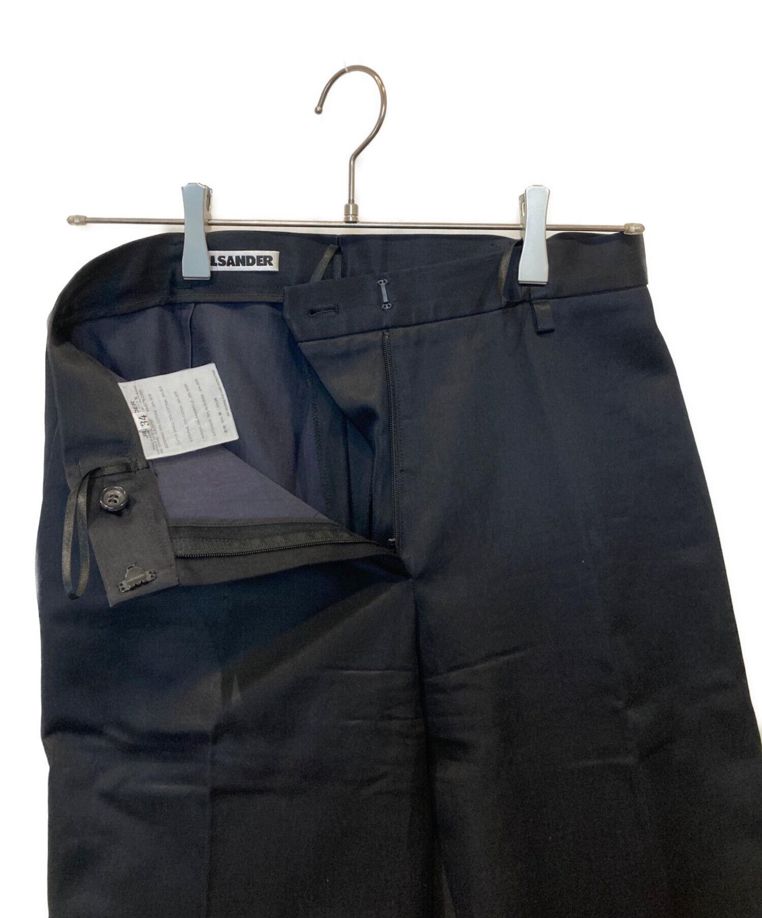 新品 JIL SANDER ジルサンダー コットンスラックス 未使用 イタリア製 中古・古着通販】JIL SANDER (ジルサンダー) コットンシルクスラックス