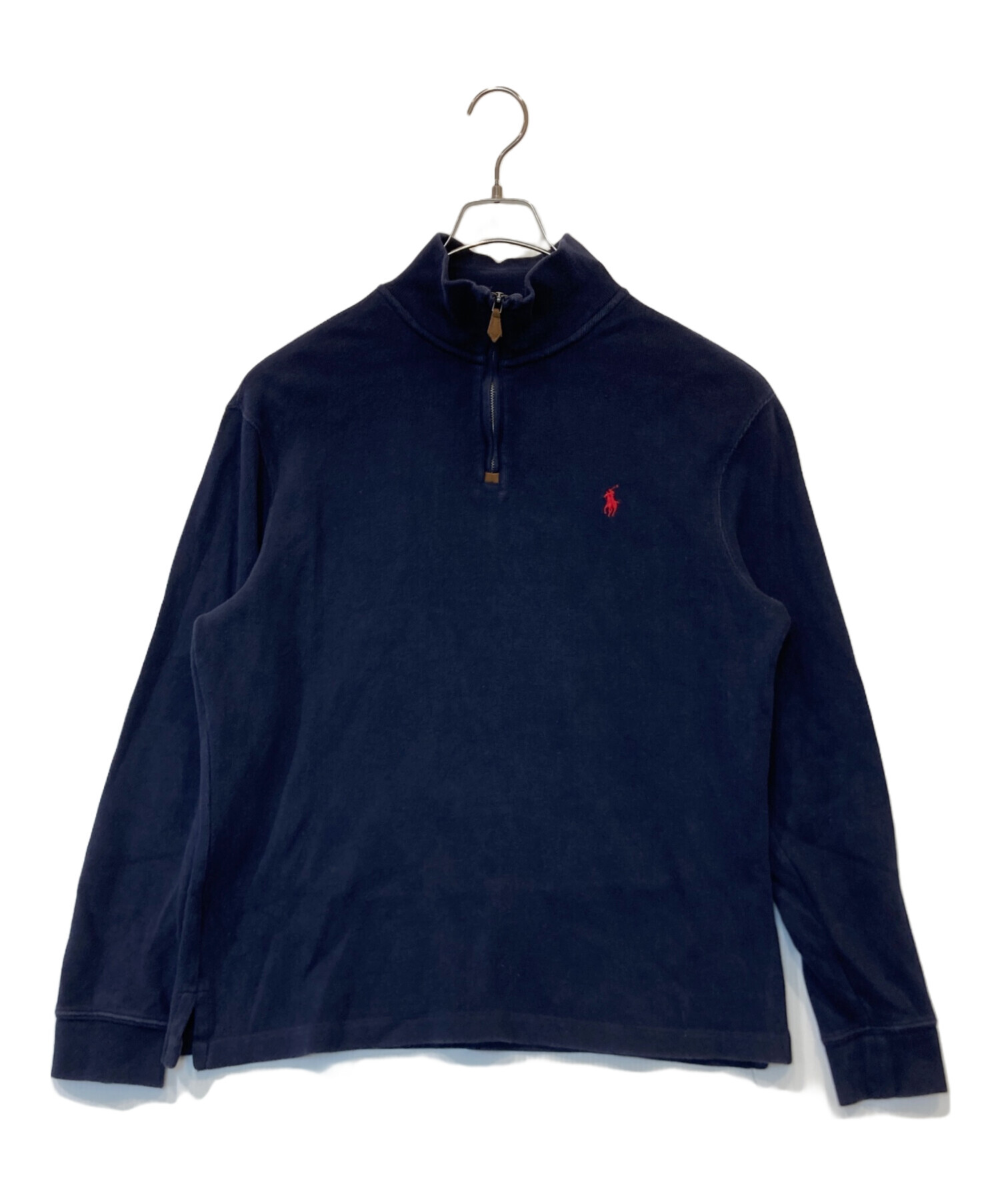 ポロラルフローレンハーフジップネイビー 中古・古着通販】POLO RALPH LAUREN (ポロ・ラルフローレン) ハーフ