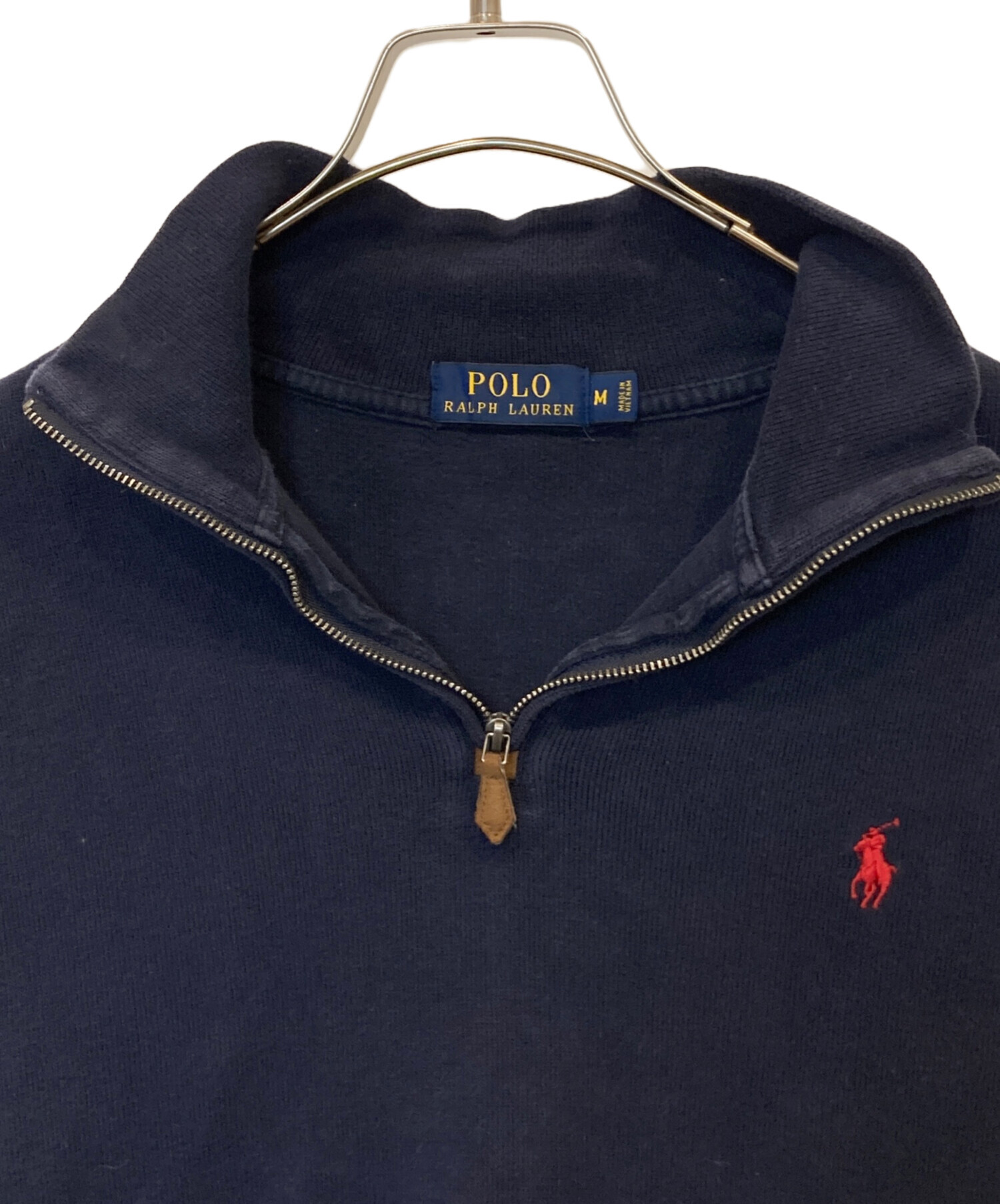 ポロラルフローレン 新品未使用 XL 紺 ハーフジップニット 中古・古着通販】POLO RALPH LAUREN (ポロ・ラルフローレン) ハーフ