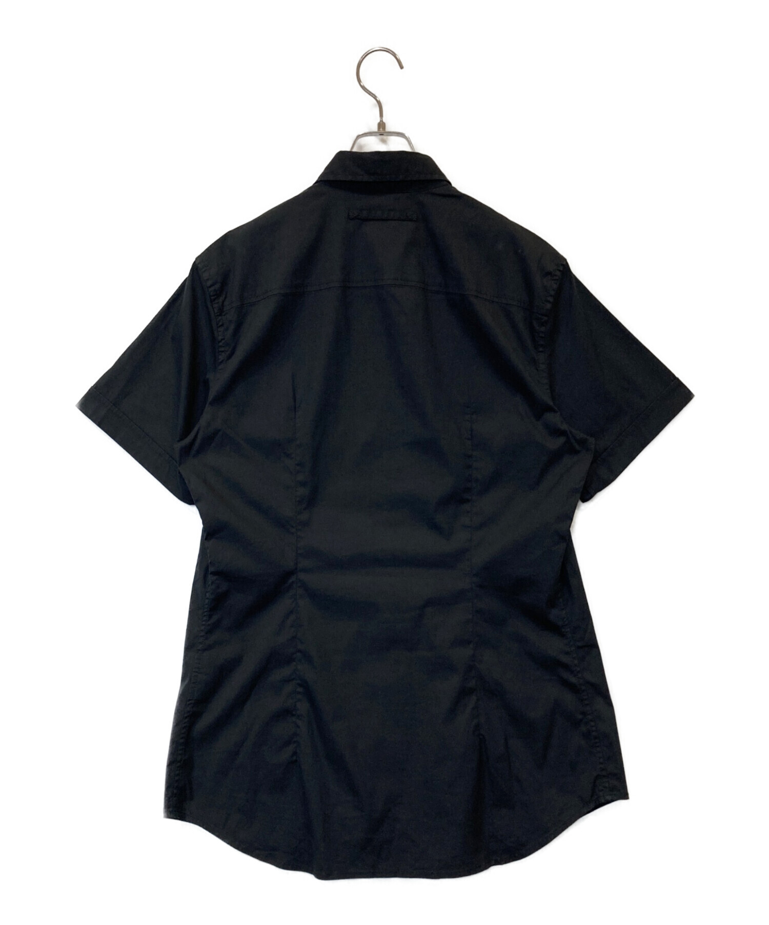 中古・古着通販】PRADA (プラダ) コットンナイロンストレッチロゴ半袖
