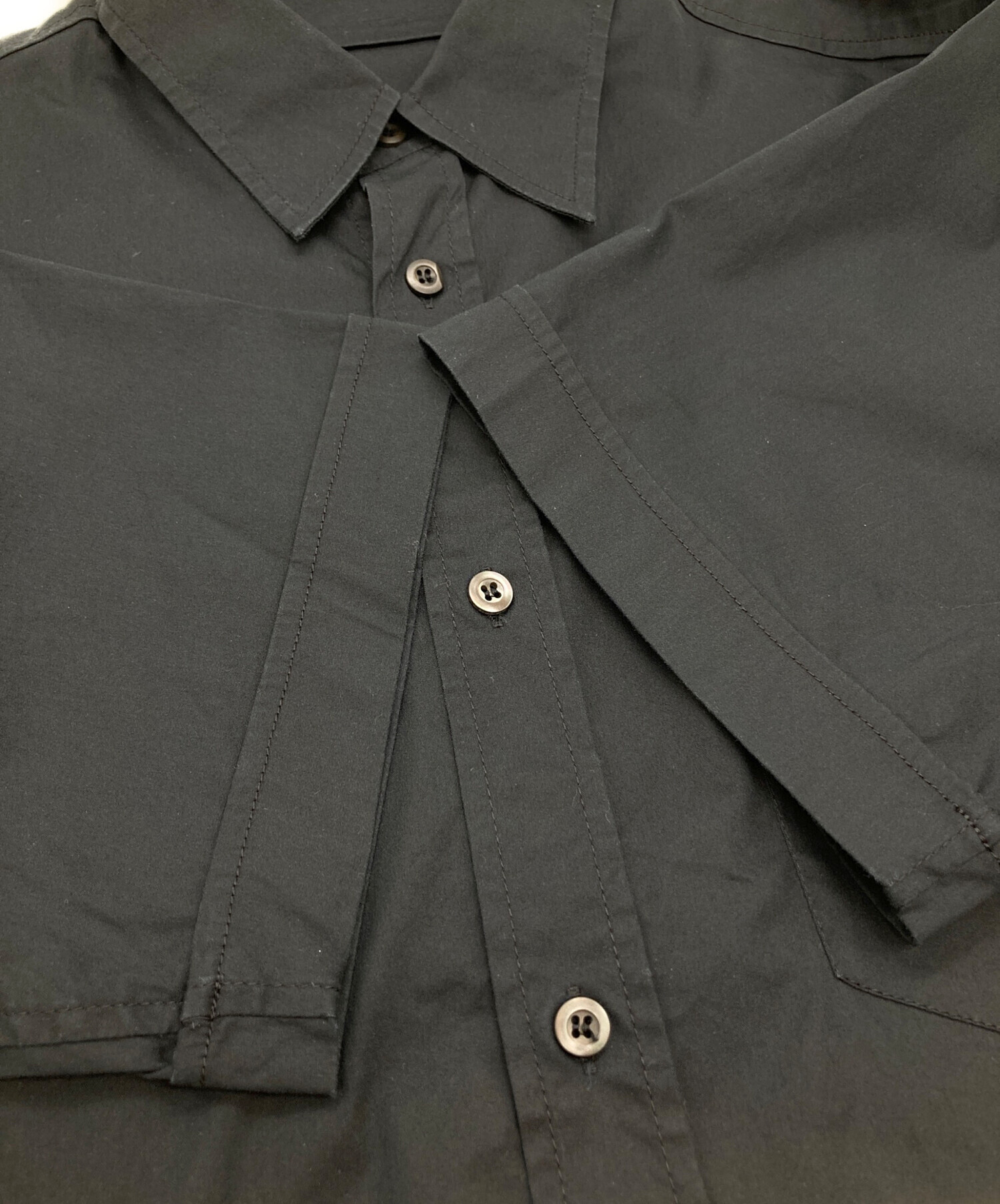 中古・古着通販】PRADA (プラダ) コットンナイロンストレッチロゴ半袖