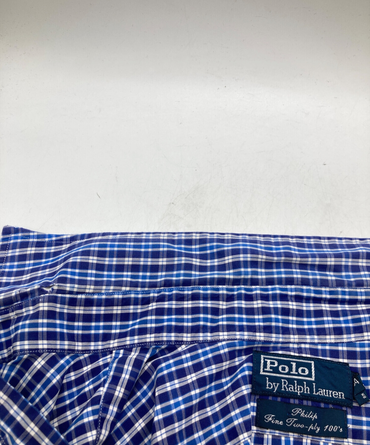 Polo Ralph Lauren ネイビー チェック ポロシャツ 中古・古着通販】POLO RALPH LAUREN (ポロ・ラルフローレン) チェック