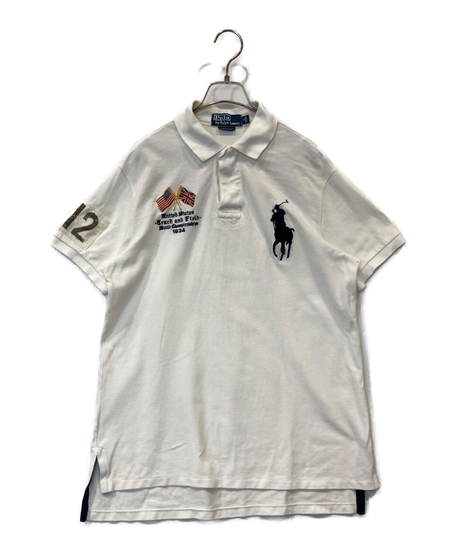 【新品未使用】Polo Ralph Lauren 半袖ポロシャツ M ホワイト 中古・古着通販】POLO RALPH LAUREN (ポロ・ラルフローレン