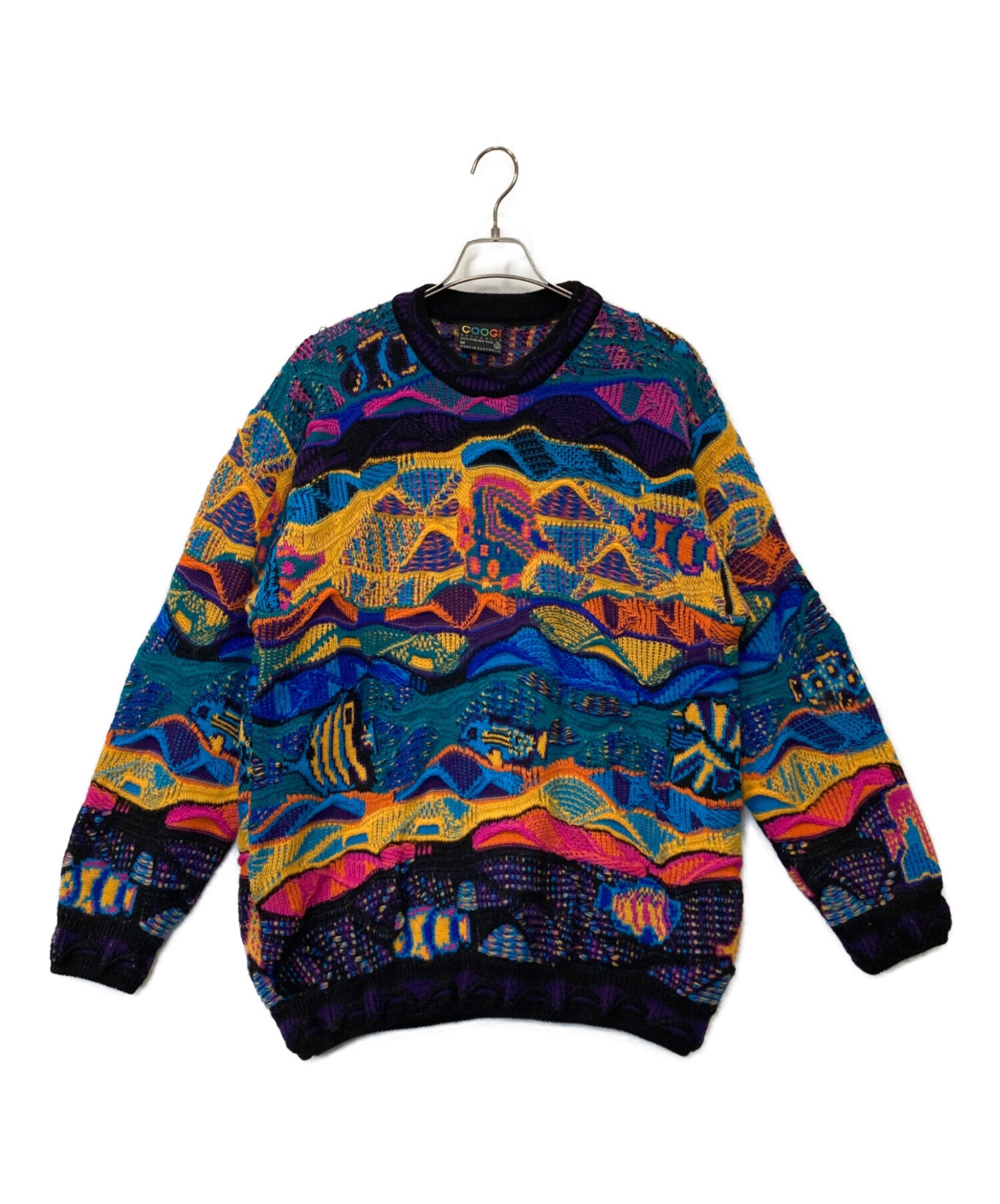 中古・古着通販】Coogi (クージー) 3Dニット マルチカラー サイズ:M