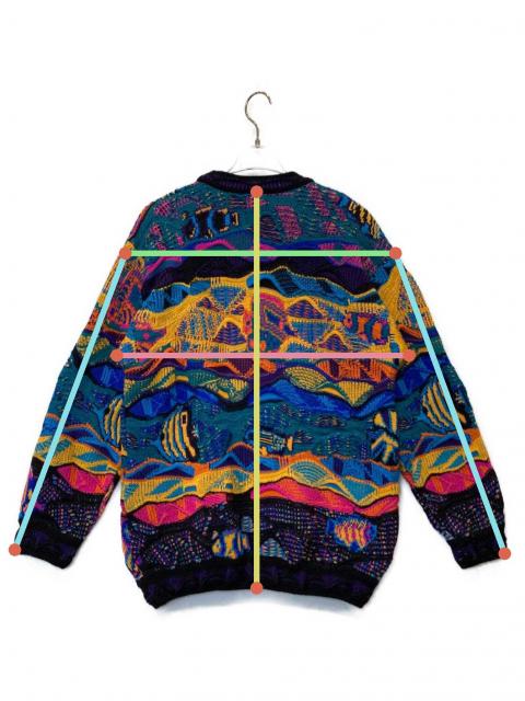中古・古着通販】Coogi (クージー) 3Dニット マルチカラー サイズ:M