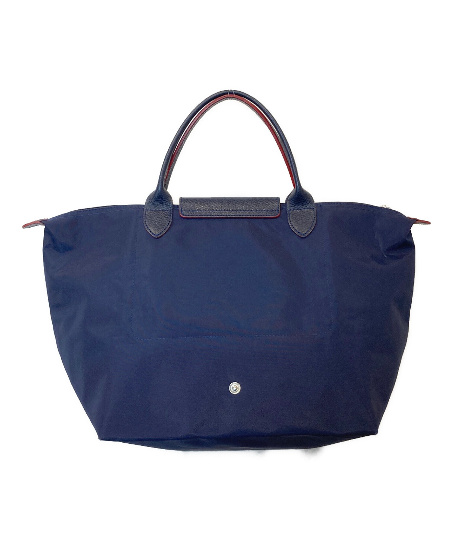 美品 Longchamp ロンシャン ル プリアージュ クラブ S ネイビー レッド