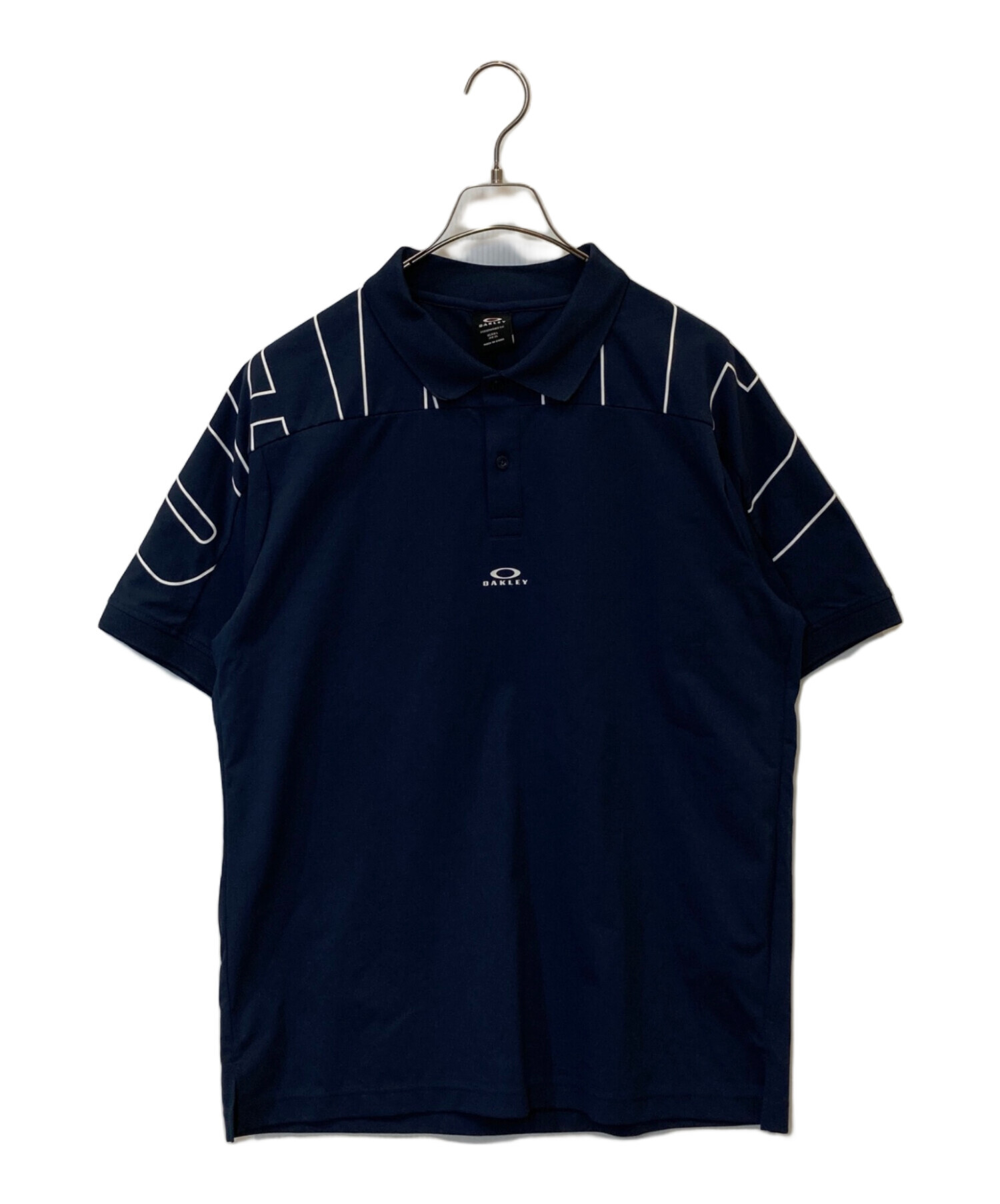 中古・古着通販】OAKLEY (オークリー) ポロシャツ ネイビー サイズ:XL