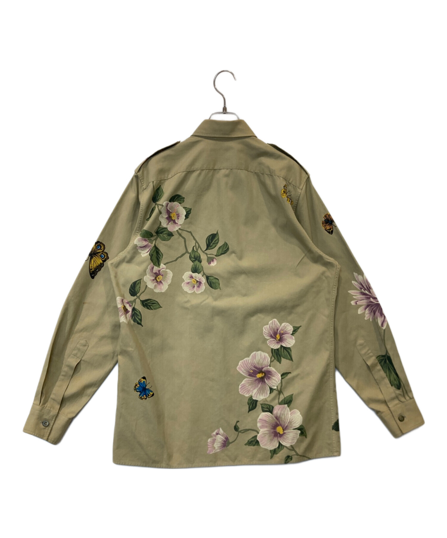 中古・古着通販】GUCCI (グッチ) フラワープリントミリタリーサファリ