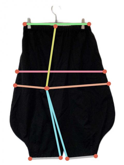 BLACKコムデギャルソン 吊りズボン　サロペット　ベロア　紫黒　サムエルパンツ 中古・古着通販】BLACK COMME des GARCONS (ブラックコムデギャルソン