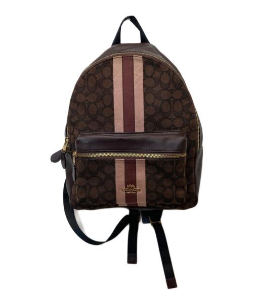 中古・古着通販】COACH (コーチ) リュック F68034 ブラウン｜ブランド