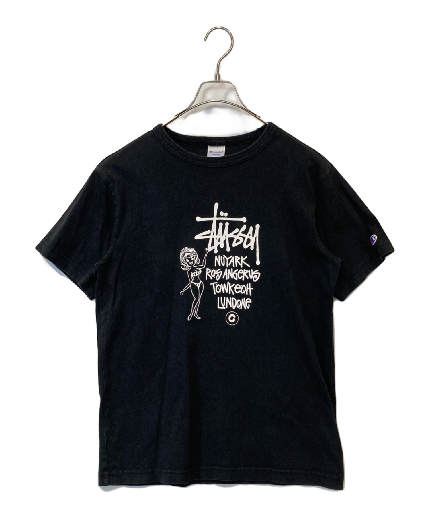 【STUSSY】 半袖 Tシャツ Champion/チャンピオン 中古・古着通販】stussy (ステューシー) Champion (チャンピオン
