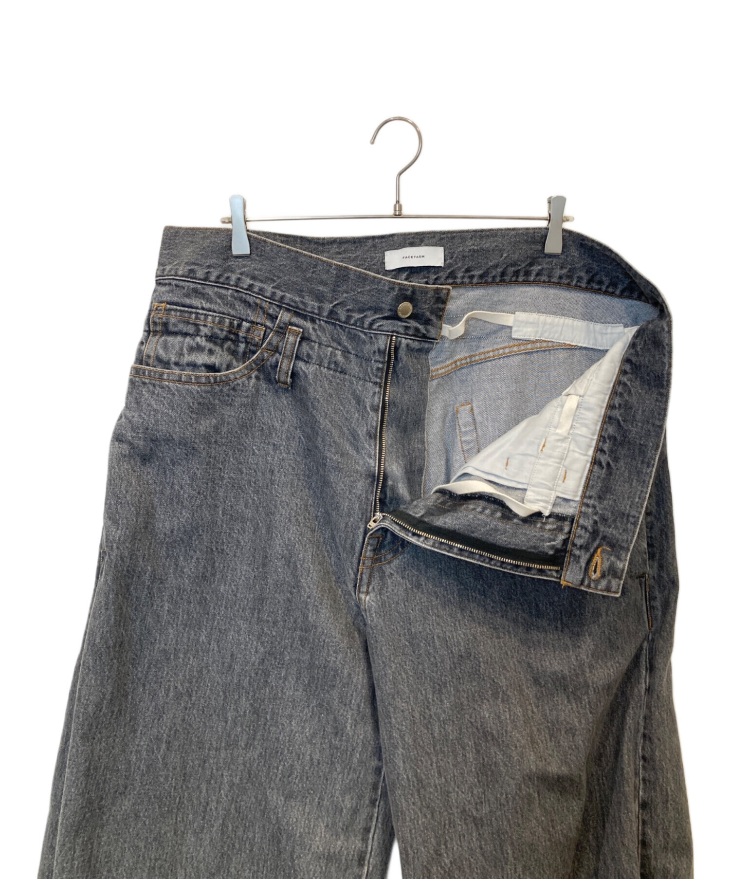 FACETASM ワイドストレートデニムパンツ 中古・古着通販】FACETASM (ファセッタズム) SUPER BIG DENIM PANTS