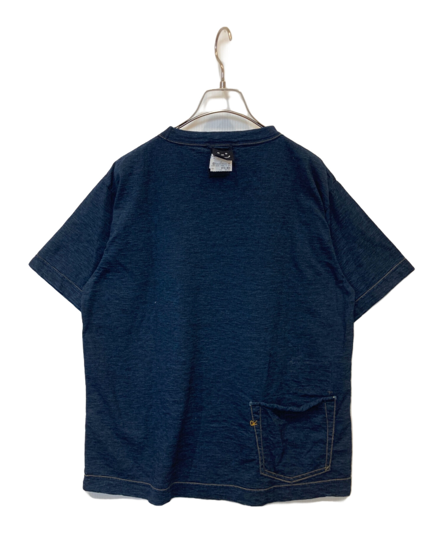 45R 人気 908オーシャン Tシャツ バックポケット インディゴ染め L 青 中古・古着通販】45R (フォーティファイブ・アール) 天竺の908