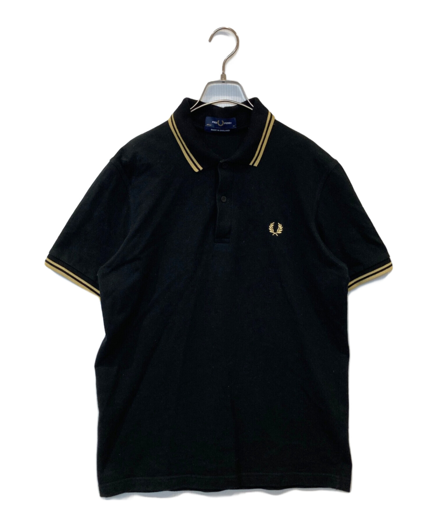 未使用に近い美品‼️フレッドペリーポロシャツ　M12 ブラック×ゴールド　XL 中古・古着通販】FRED PERRY (フレッドペリー) M12 ポロシャツ