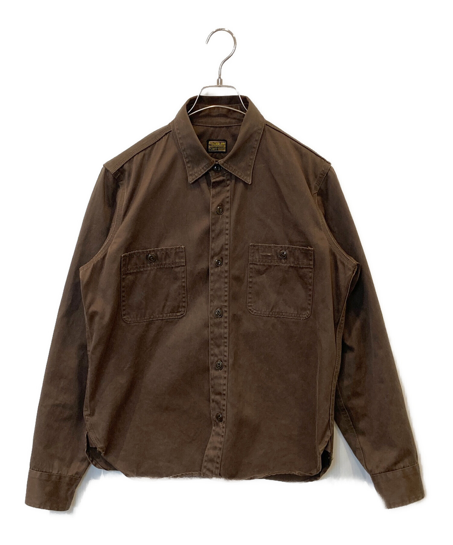中古・古着通販】TENDERLOIN (テンダーロイン) ワークシャツ ブラウン