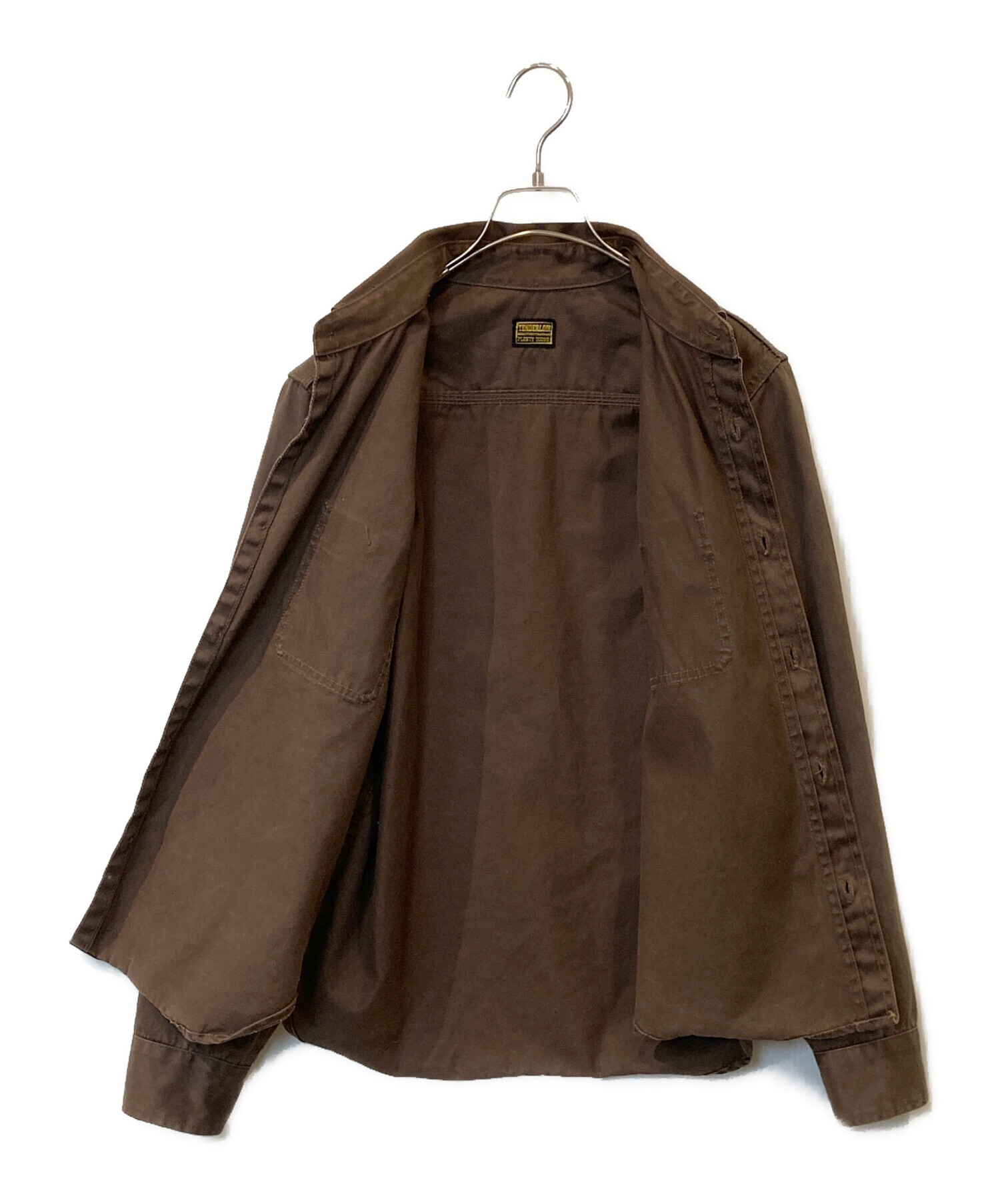 中古・古着通販】TENDERLOIN (テンダーロイン) ワークシャツ ブラウン
