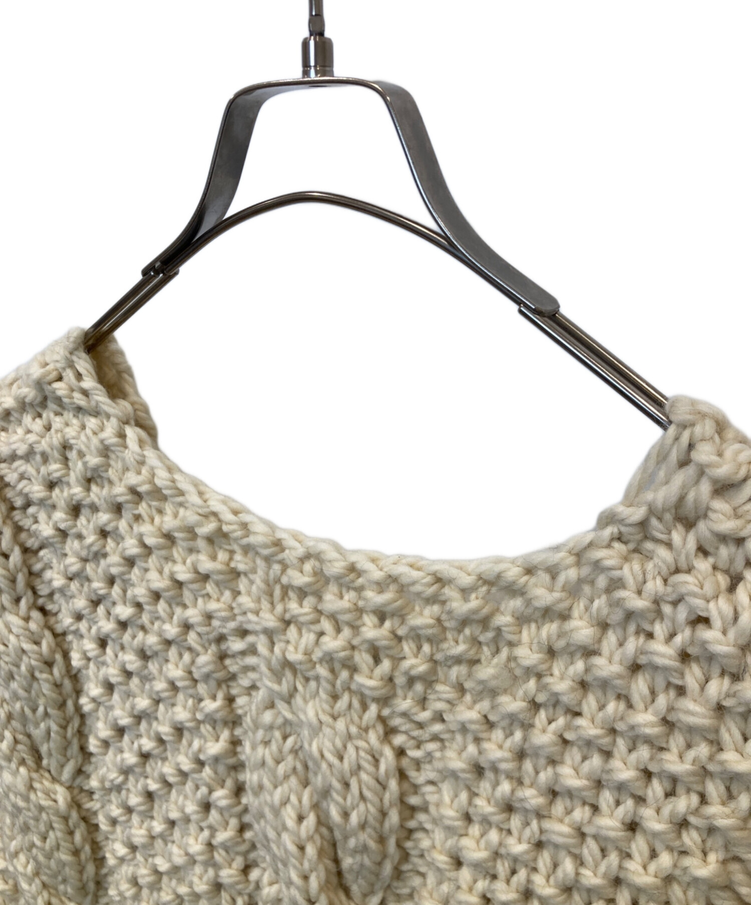 中古・古着通販】MAYDI (マイディ) CHUNKY VEST ニットベスト ベージュ 