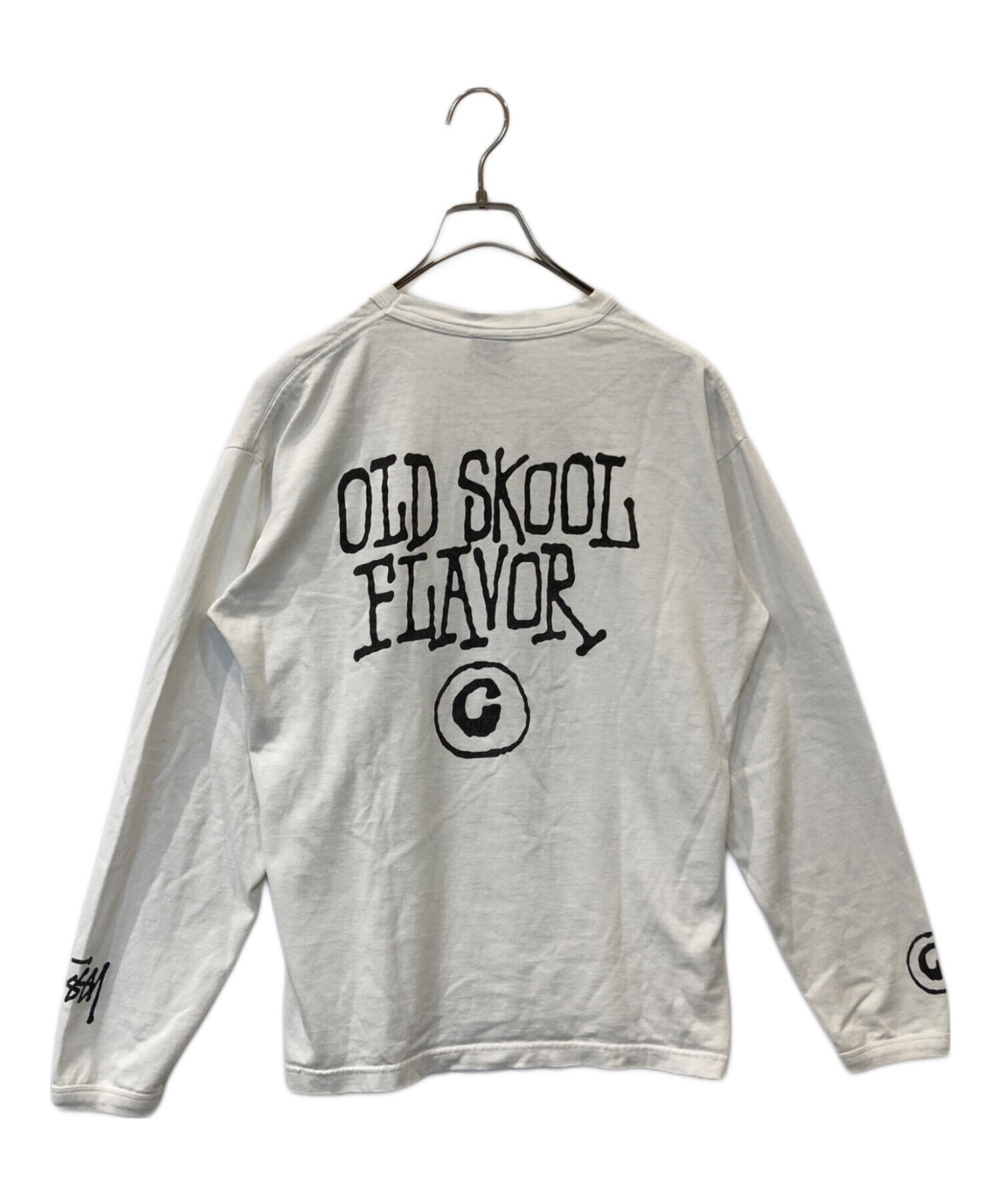 中古・古着通販】stussy (ステューシー) 長袖カットソー ホワイト