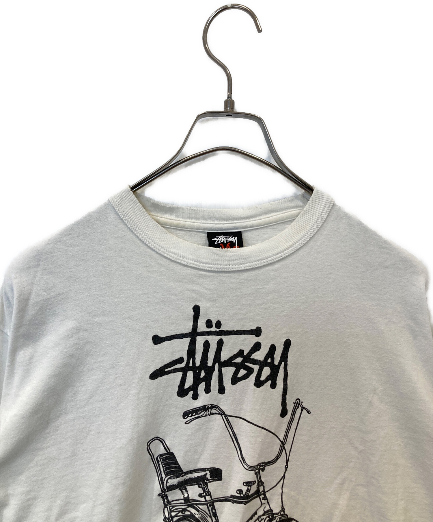 中古・古着通販】stussy (ステューシー) 長袖カットソー ホワイト