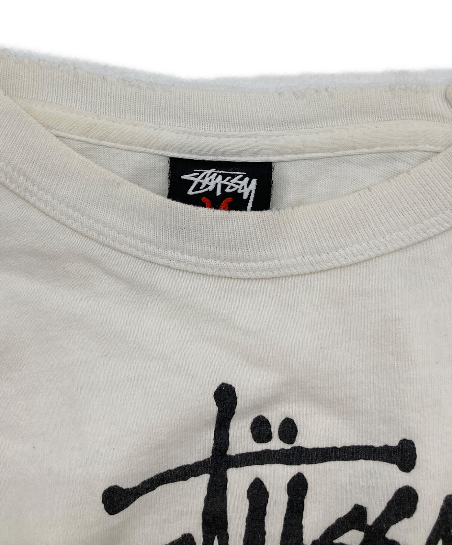 中古・古着通販】stussy (ステューシー) 長袖カットソー ホワイト