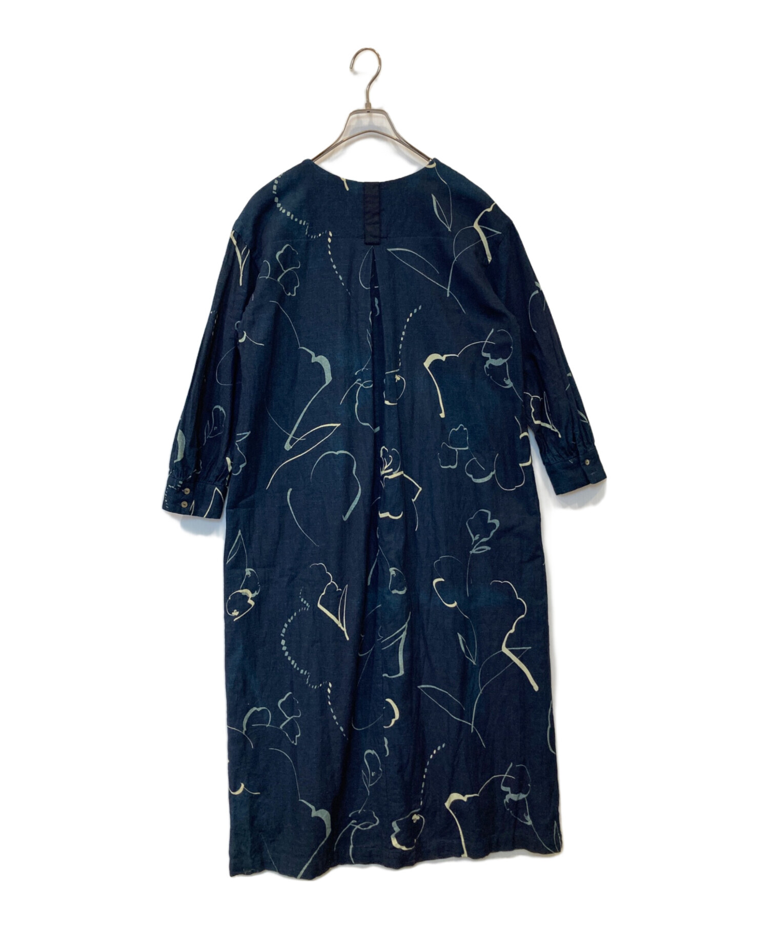 【新品未使用】PAL'LAS PALACE パラスパレス ワンピース 藍染 中古・古着通販】PAL'LAS PALACE (パラスパレス) インディゴ染め柄