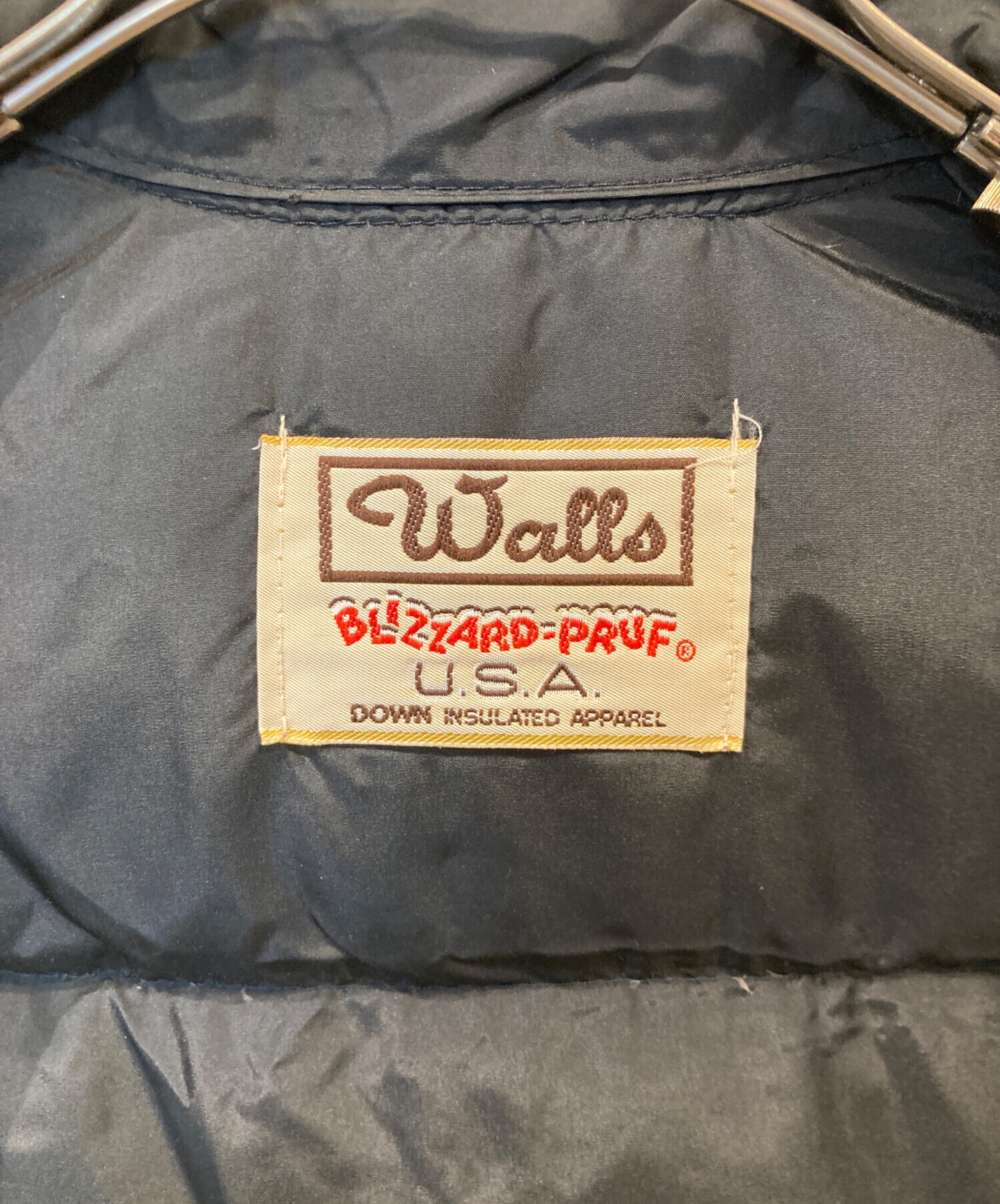 中古・古着通販】Walls (ウォールズ) ダウンベスト ブラック サイズ
