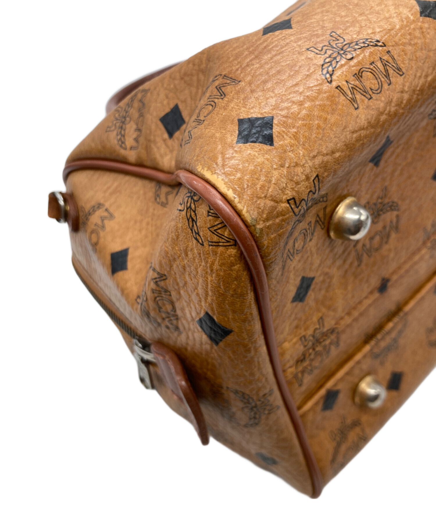 中古・古着通販】MCM (エムシーエム) 2WAYミニボストンバッグ ブラウン