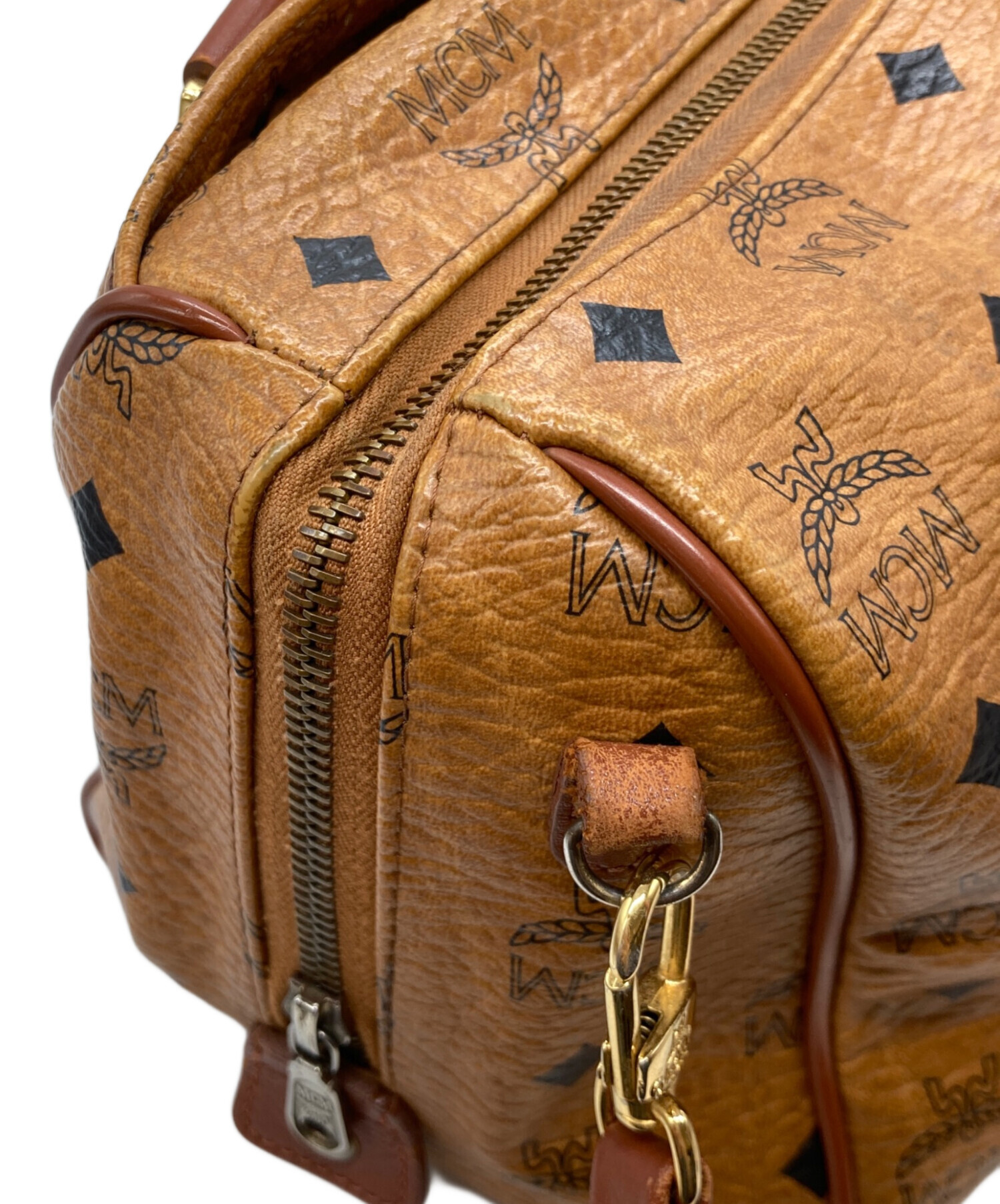 中古・古着通販】MCM (エムシーエム) 2WAYミニボストンバッグ ブラウン