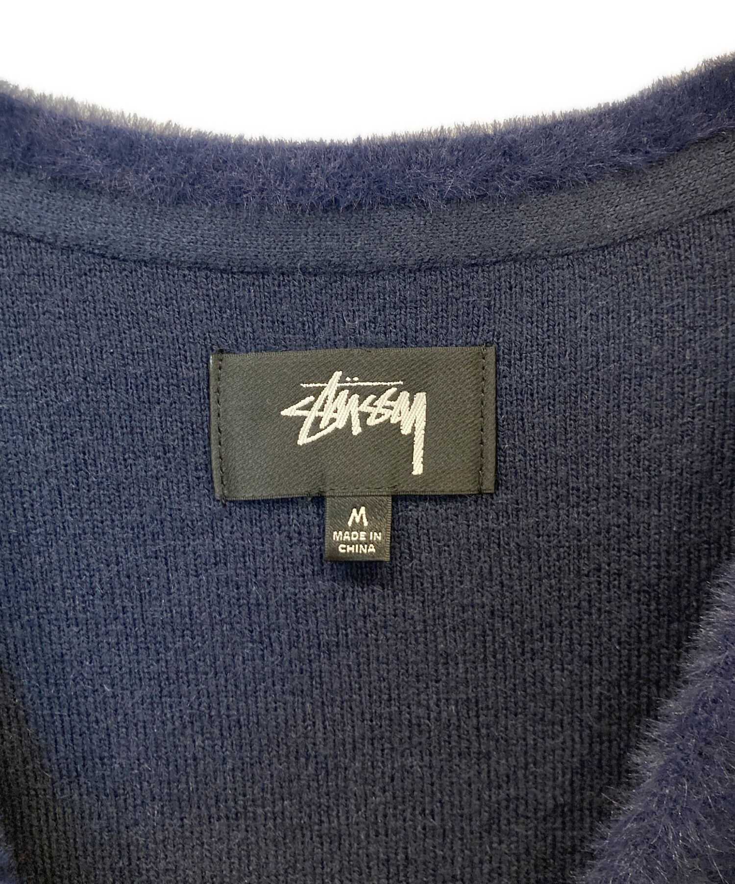 中古・古着通販】stussy (ステューシー) シャギー ニット カーディガン 
