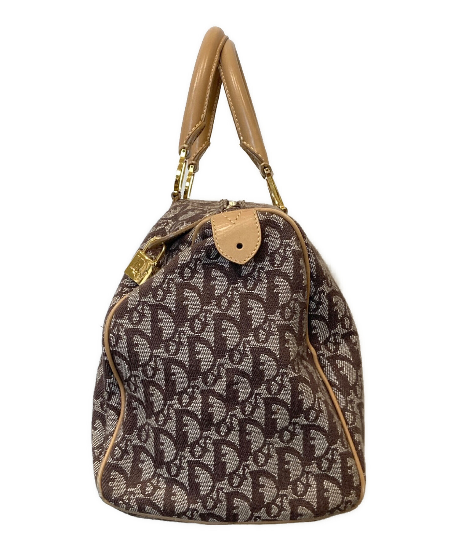 Christian Dior トロッター ボストンバッグ　ブラウン 中古・古着通販】Christian Dior (クリスチャン ディオール