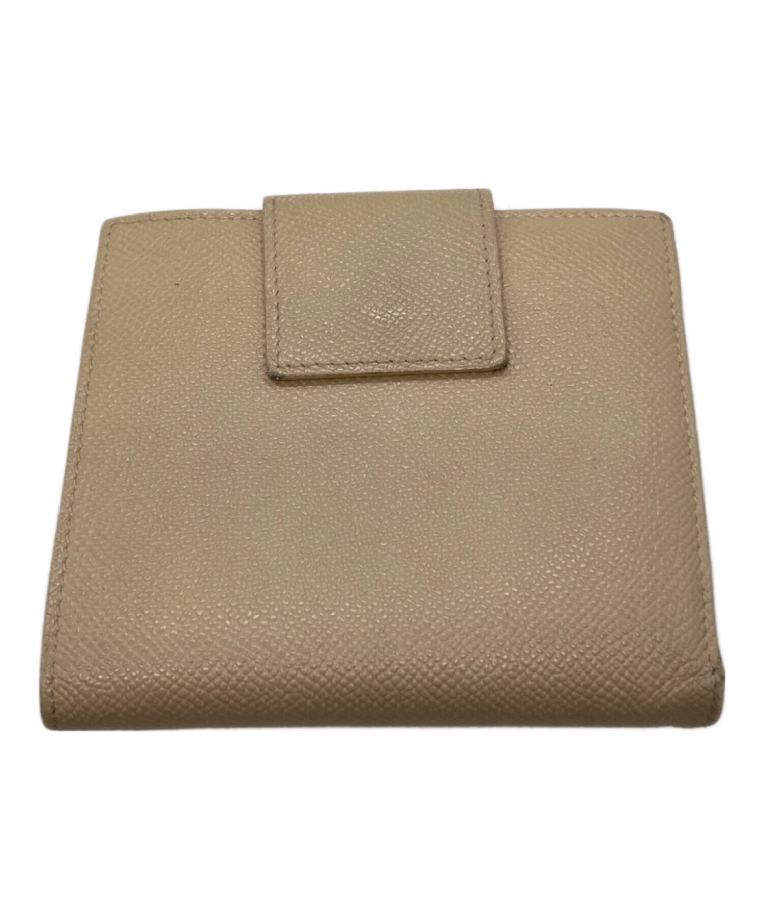 中古・古着通販】BVLGARI (ブルガリ) 2つ折り財布 ベージュ｜ブランド