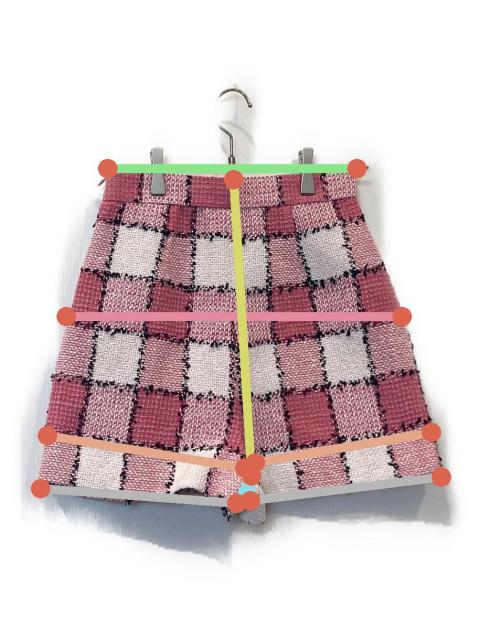 中古・古着通販】sheller (シェリエ) ギンガムツイードキュロット