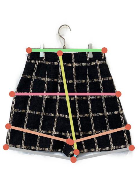 中古・古着通販】sheller (シェリエ) メタリックツイードキュロット