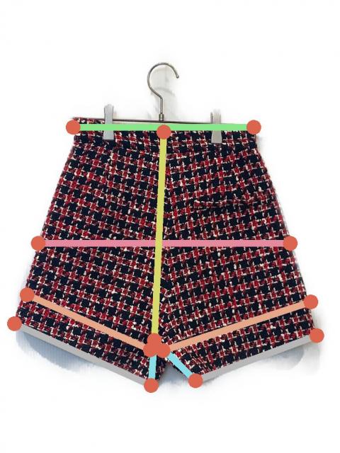 中古・古着通販】sheller (シェリエ) Lady tweed wrap culottes 241080