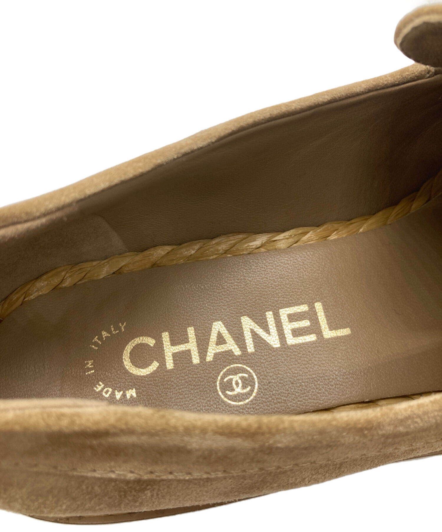 中古・古着通販】CHANEL (シャネル) ローファー G38939 ベージュ