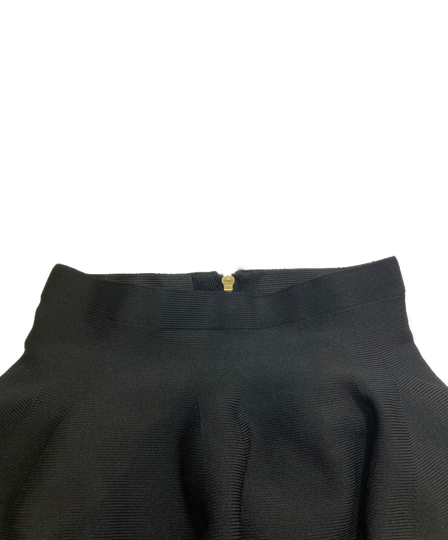 中古・古着通販】sheller (シェリエ) ニットミニスカート ブラック