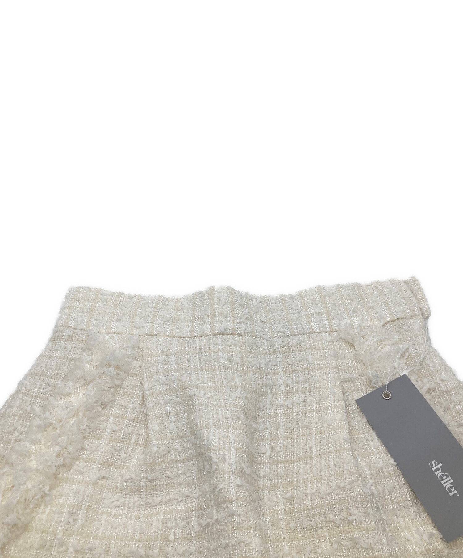 sheller ツイードビジュー付きショートパンツ S 中古・古着通販】sheller (シェリエ) ツイードショートパンツ