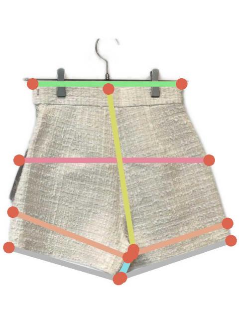 中古・古着通販】sheller (シェリエ) ツイードショートパンツ