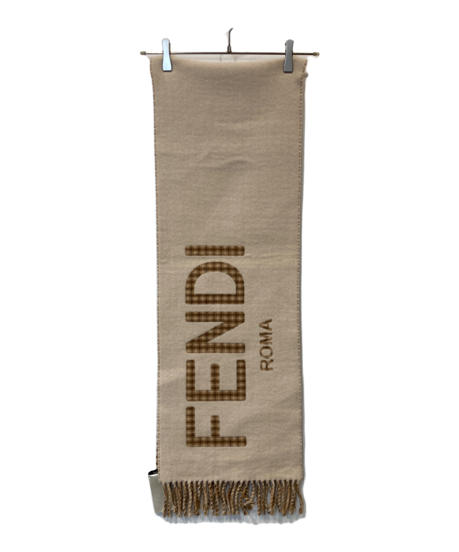 中古・古着通販】FENDI (フェンディ) ロゴチェックマフラー FXT334