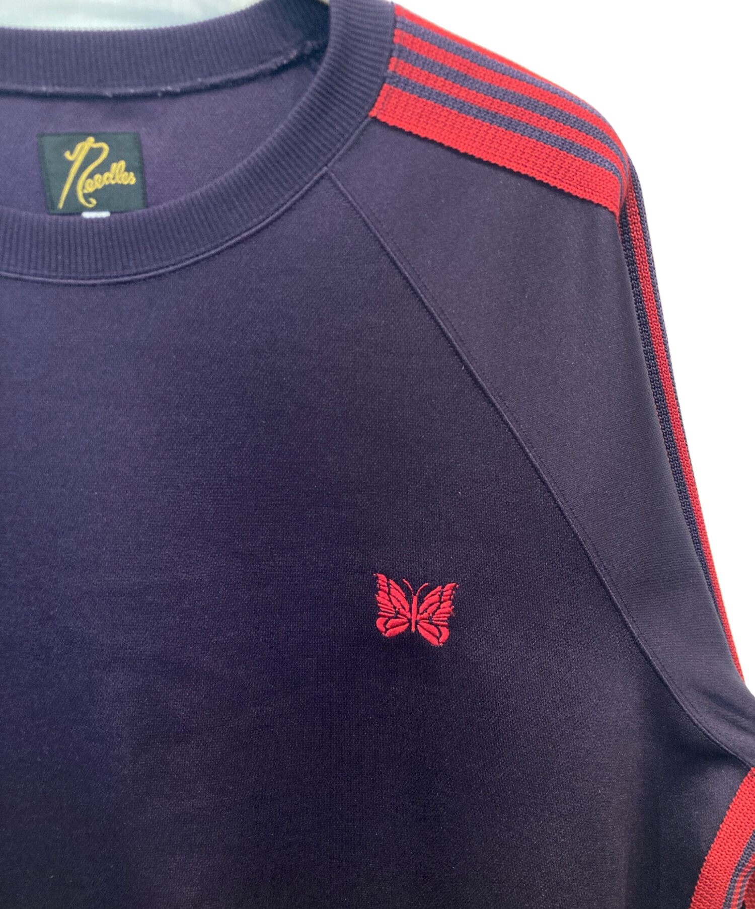 中古・古着通販】Needles (ニードルズ) Track Crew Neck Shirt Poly