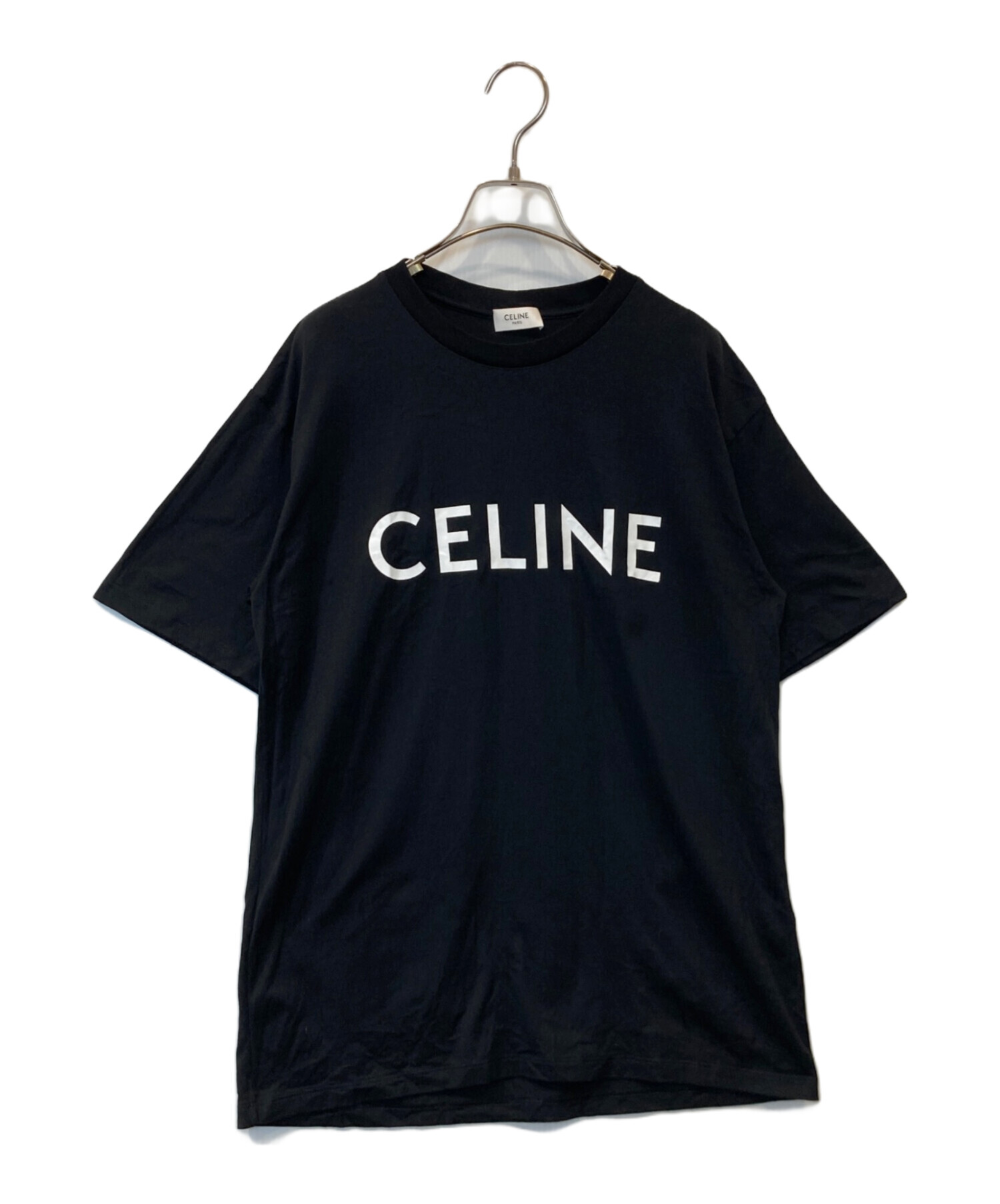 中古・古着通販】CELINE (セリーヌ) ロゴプリントルーズTシャツ
