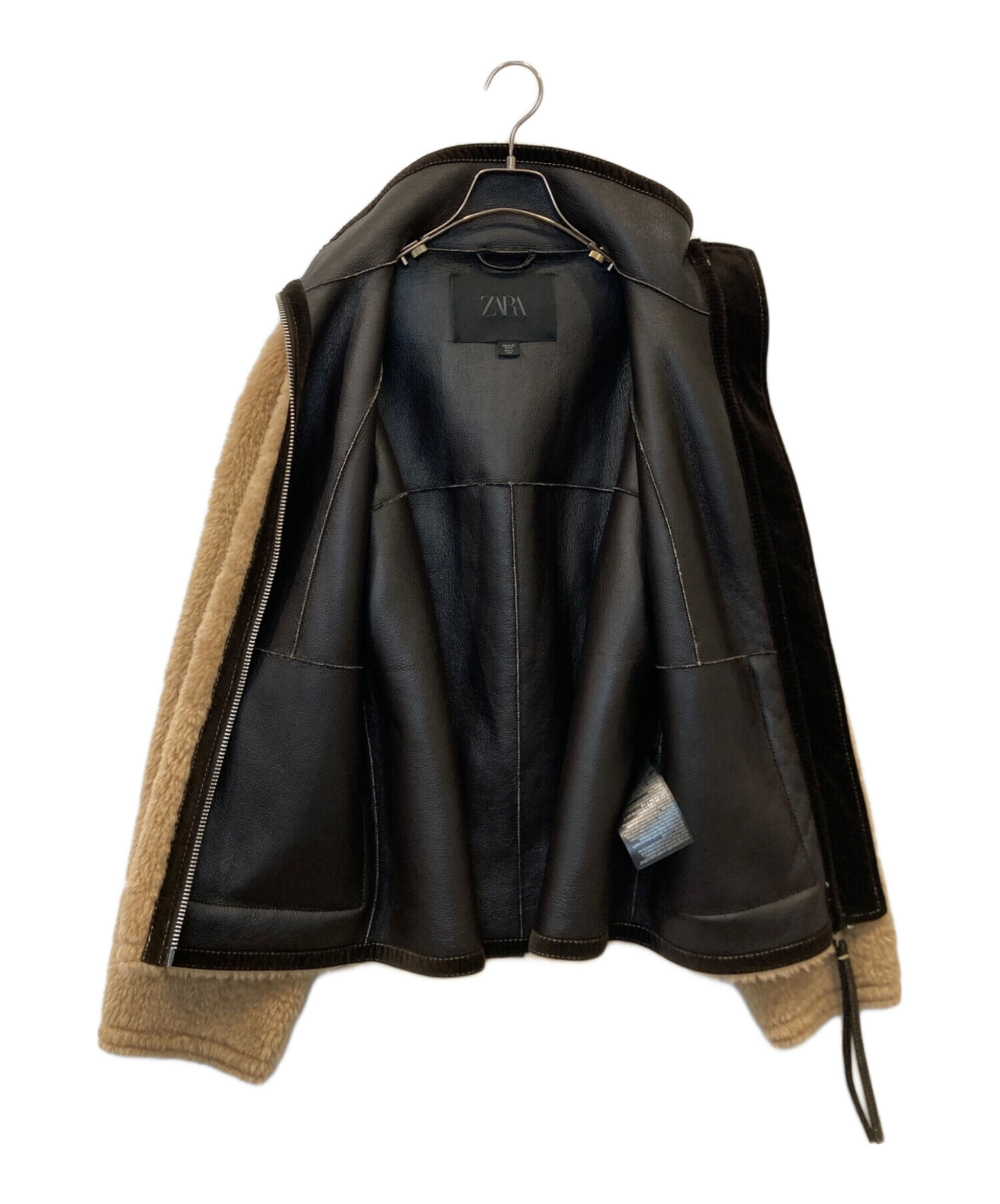 中古・古着通販】ZARA (ザラ) ダブルフェイス ボアジャケット ブラウン
