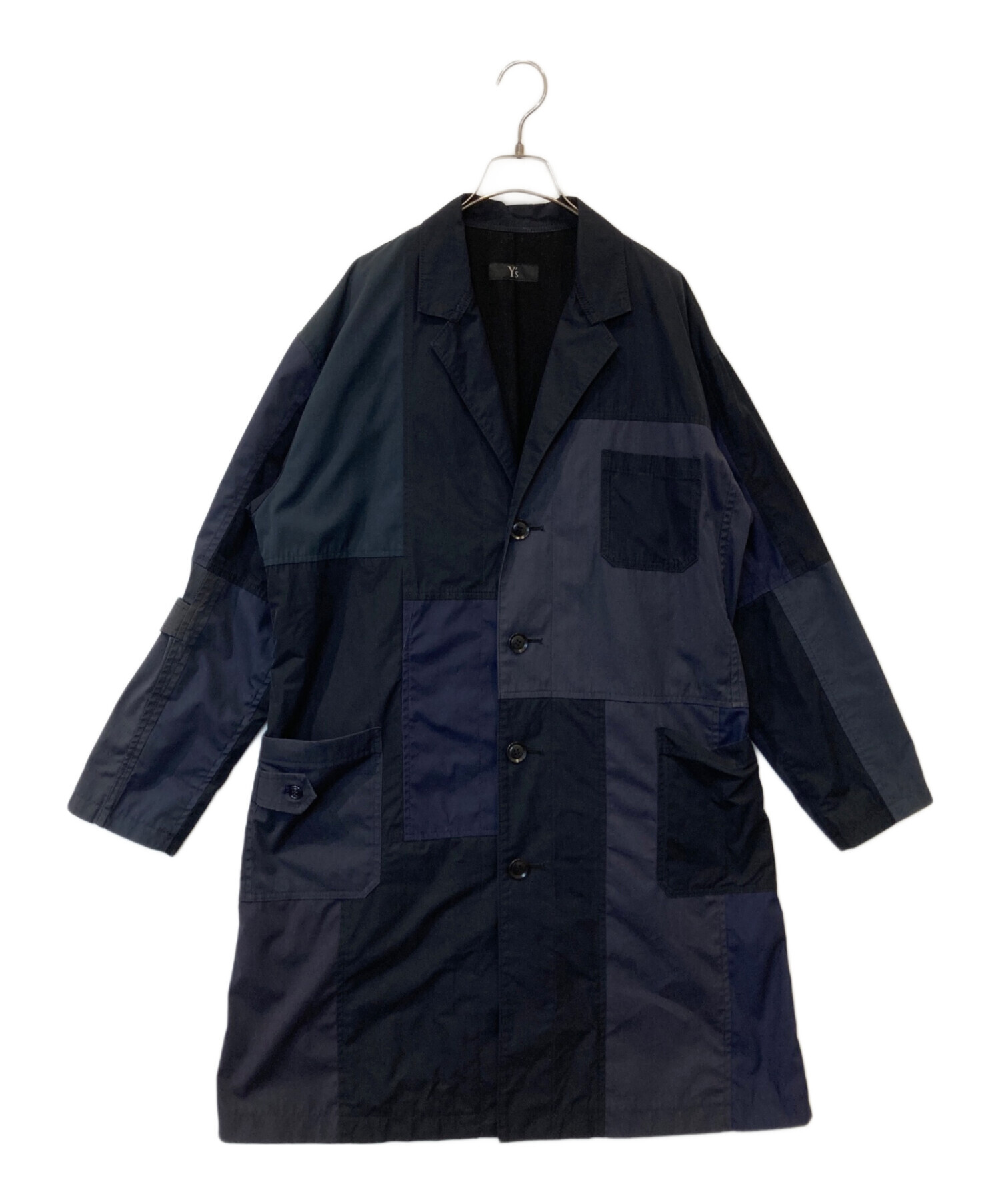 中古・古着通販】Y's (ワイズ) パッチワークコート YF-C19-017