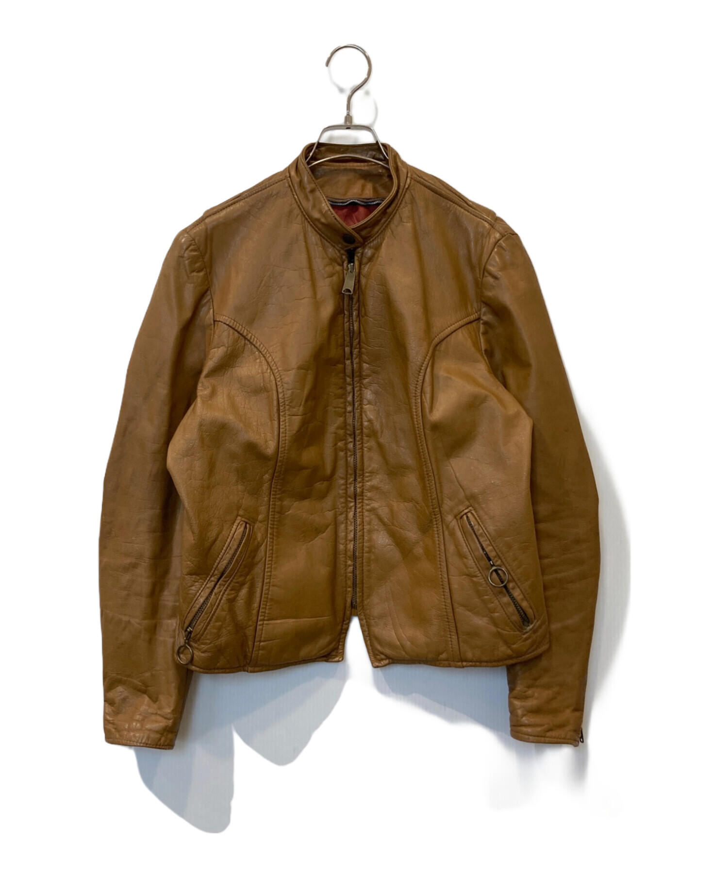 Brooks ヴィンテージ シングル レザー ライダース 中古・古着通販】Brooks Leather Sportswear (ブルックス) シングル