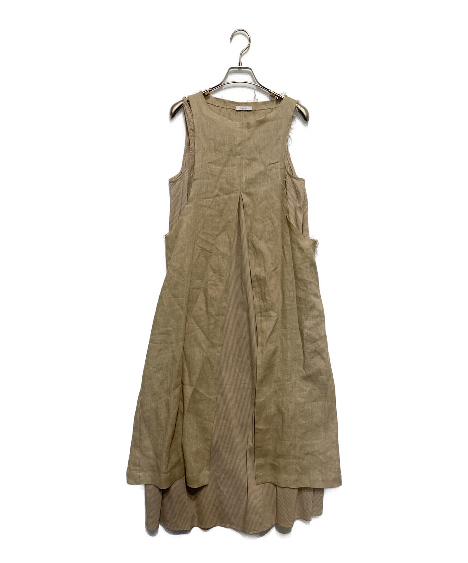 ALYSI アリジ ワンピース レディース 【古着】【中古】 中古・古着通販】hanui (ハヌイ) アリジ ALYSI ワンピース（ベージュ系